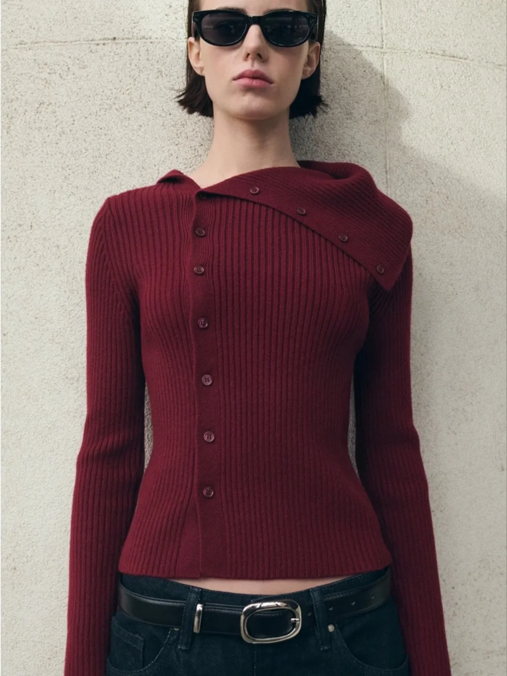 NWT (size L) MANGO CARDIGAN WITH SHAWL COLLAR - Picture 1 of 5